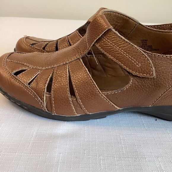 Bjorndal Echo Dark Tan Leather Women's Size 6 1/2 - Picture 11 of 12
